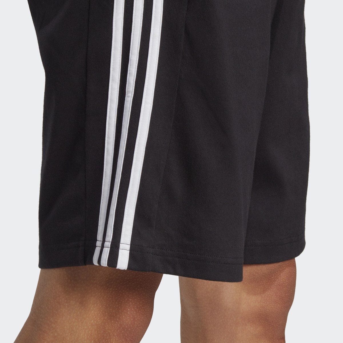 Adidas Essentials Single Jersey 3-Stripes Shorts. 6