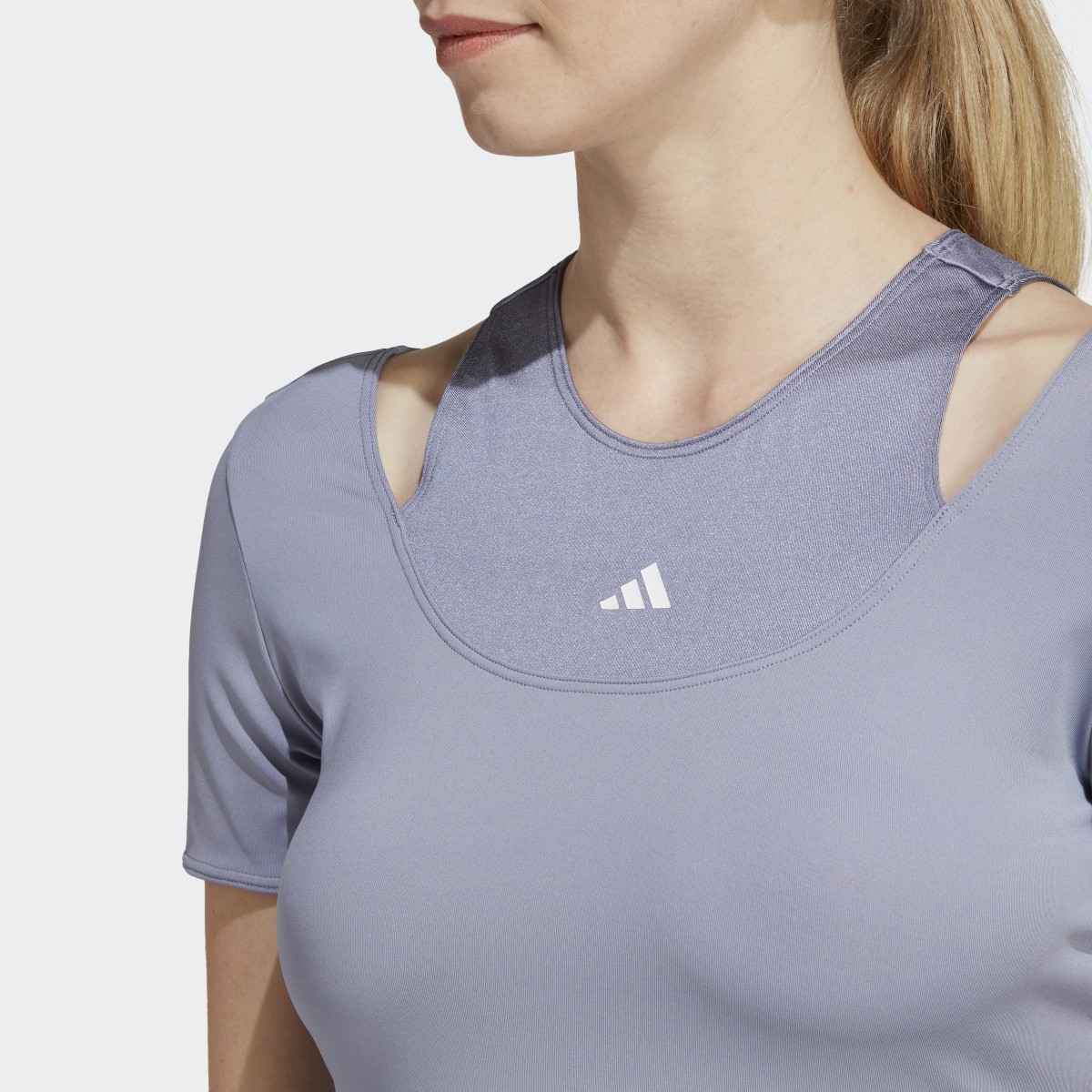 Adidas HIIT AEROREADY Crop Training T-Shirt. 6