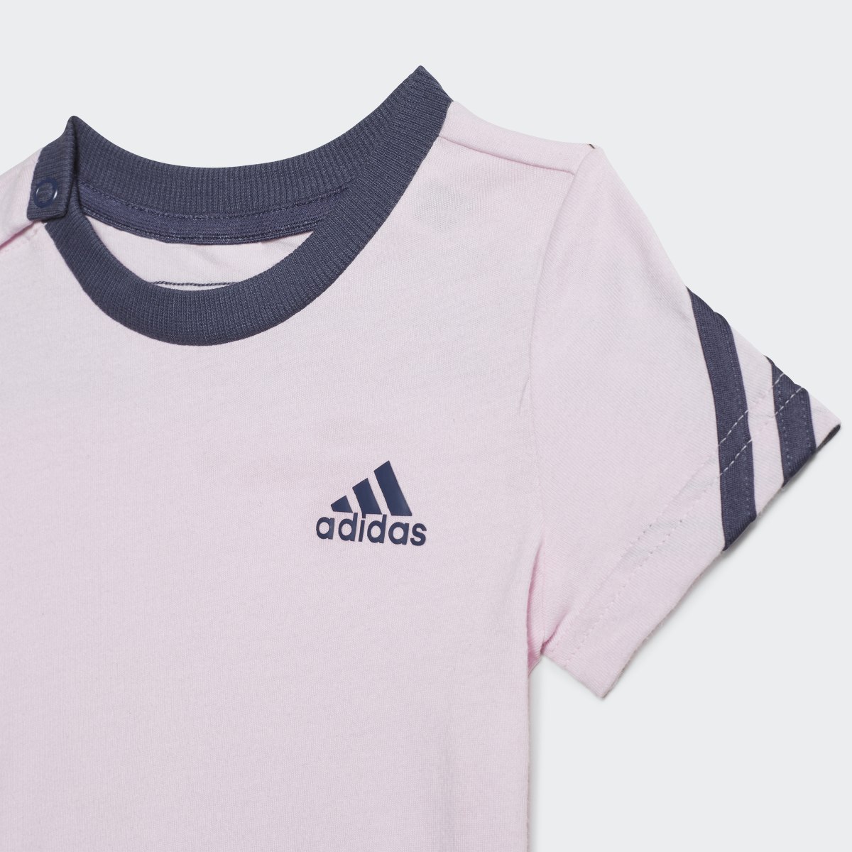 Adidas 3-Stripes Onesie with Bib. 6