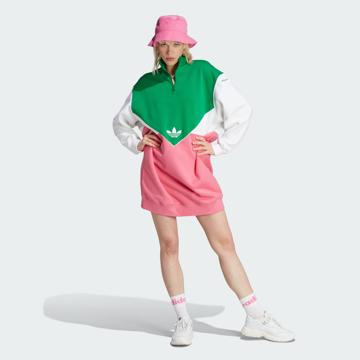 Adidas Half-Zip Sweat Dress. 5