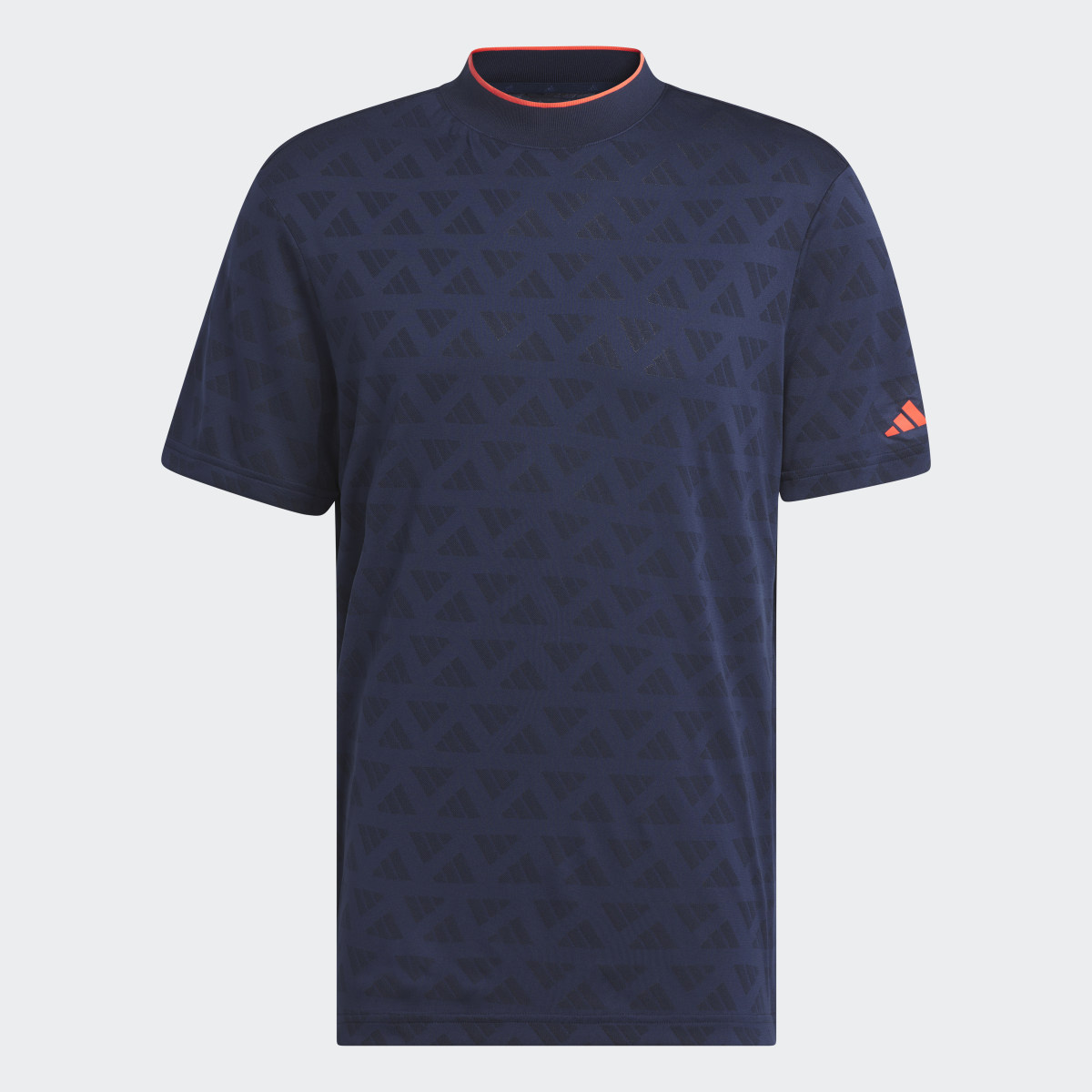 Adidas Adi Jacquard Mock Polo Shirt. 5