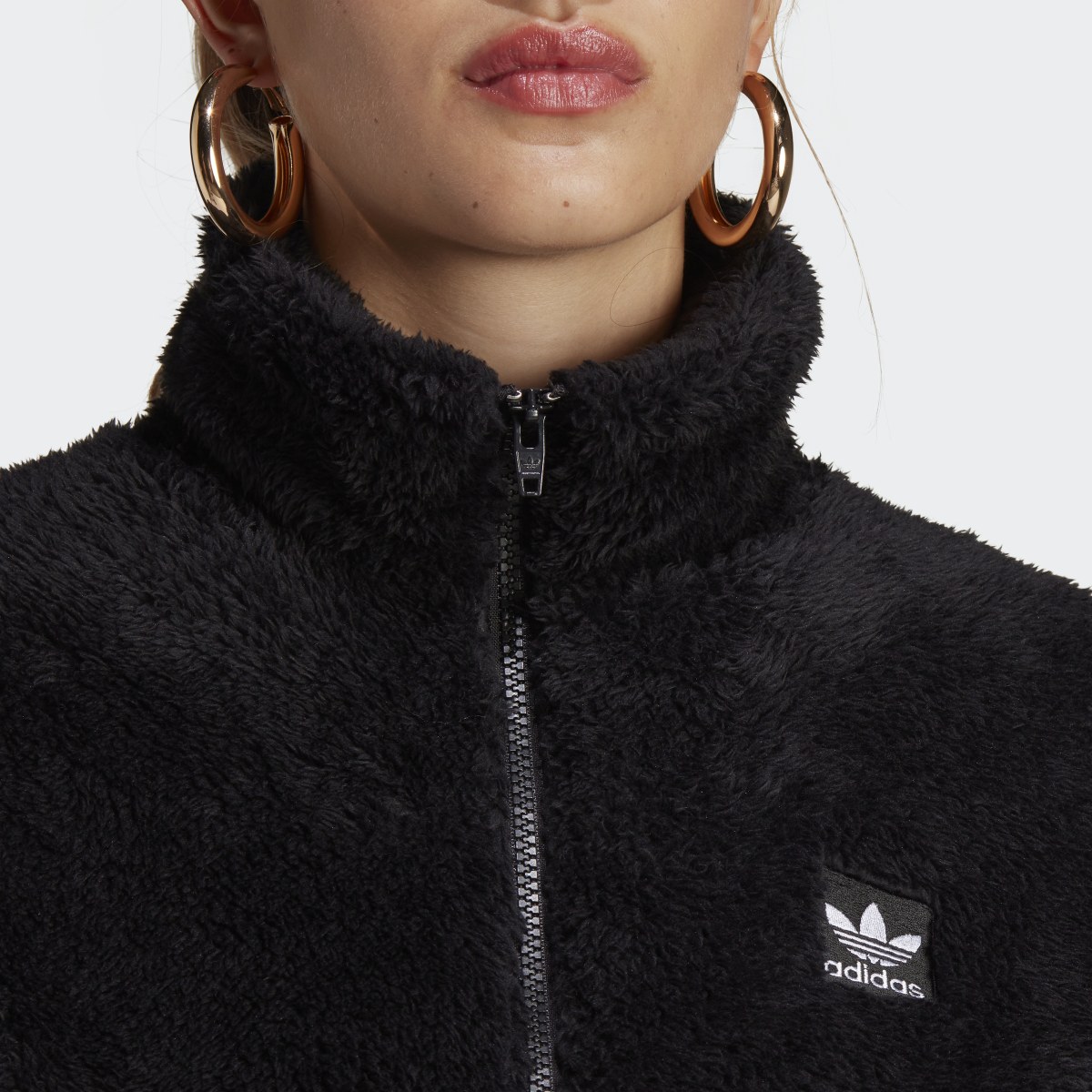 Adidas Chaqueta Essentials+ Fluffy Teddy Slim Zip. 6