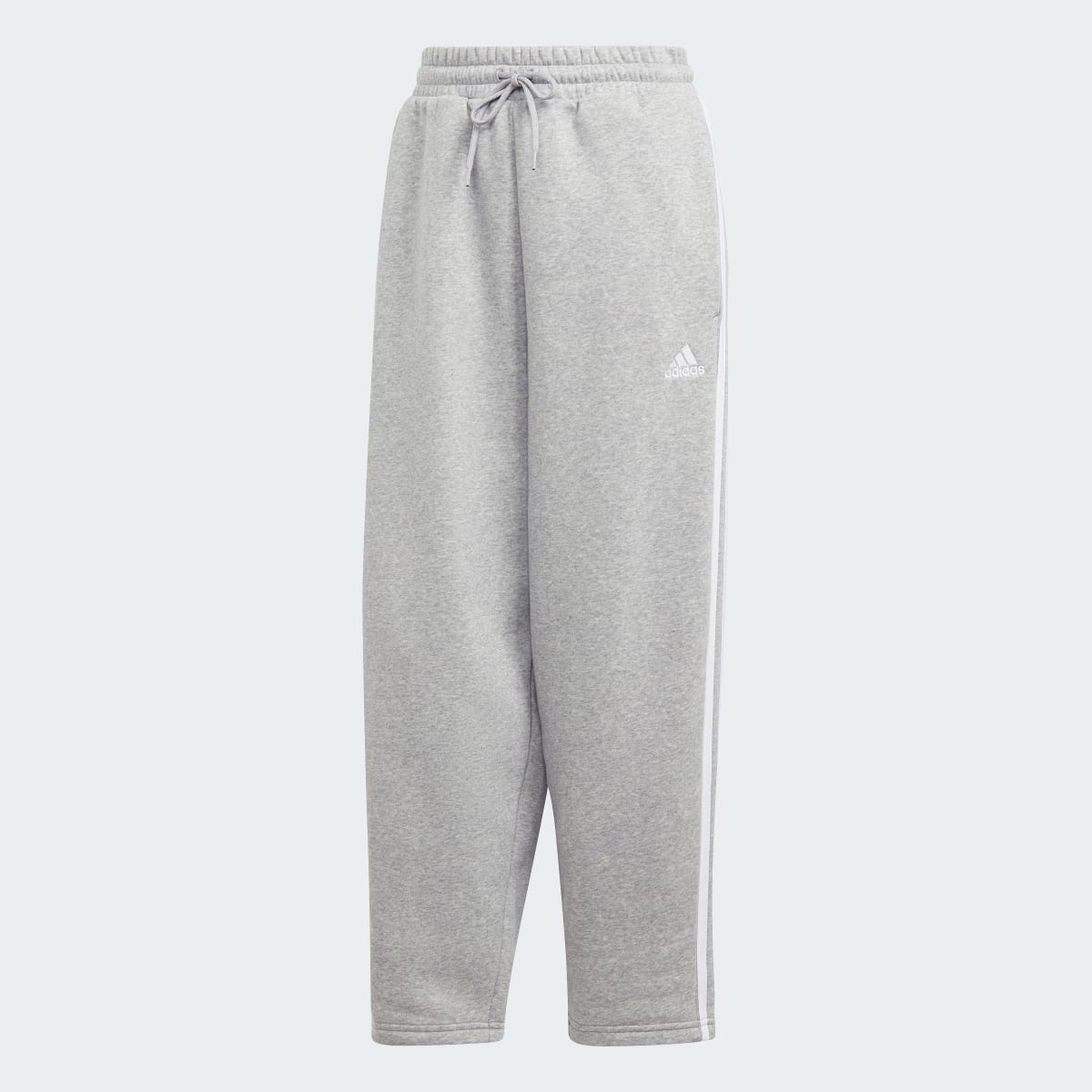 Adidas Essentials 3-Stripes Open Hem Fleece Pants. 4