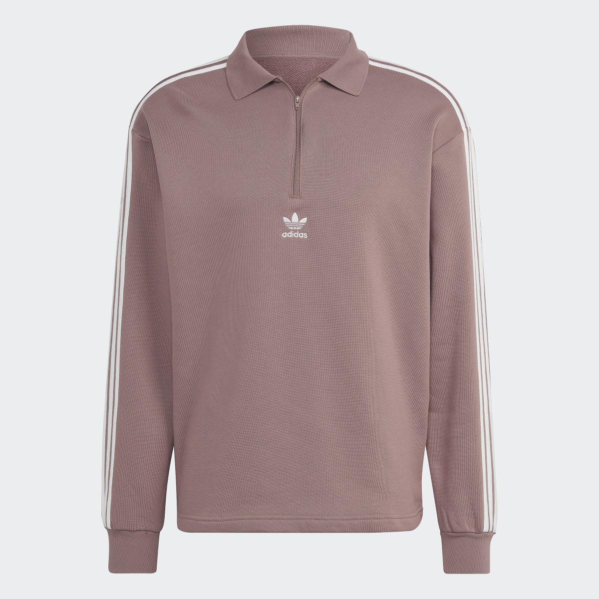 Adidas Adicolor 3-Stripes Long Sleeve Polo Sweater. 5