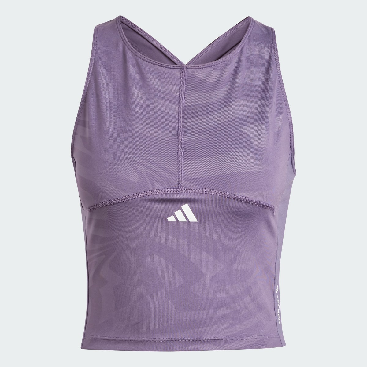 Adidas Techfit Printed Crop Training Tank Top. 5