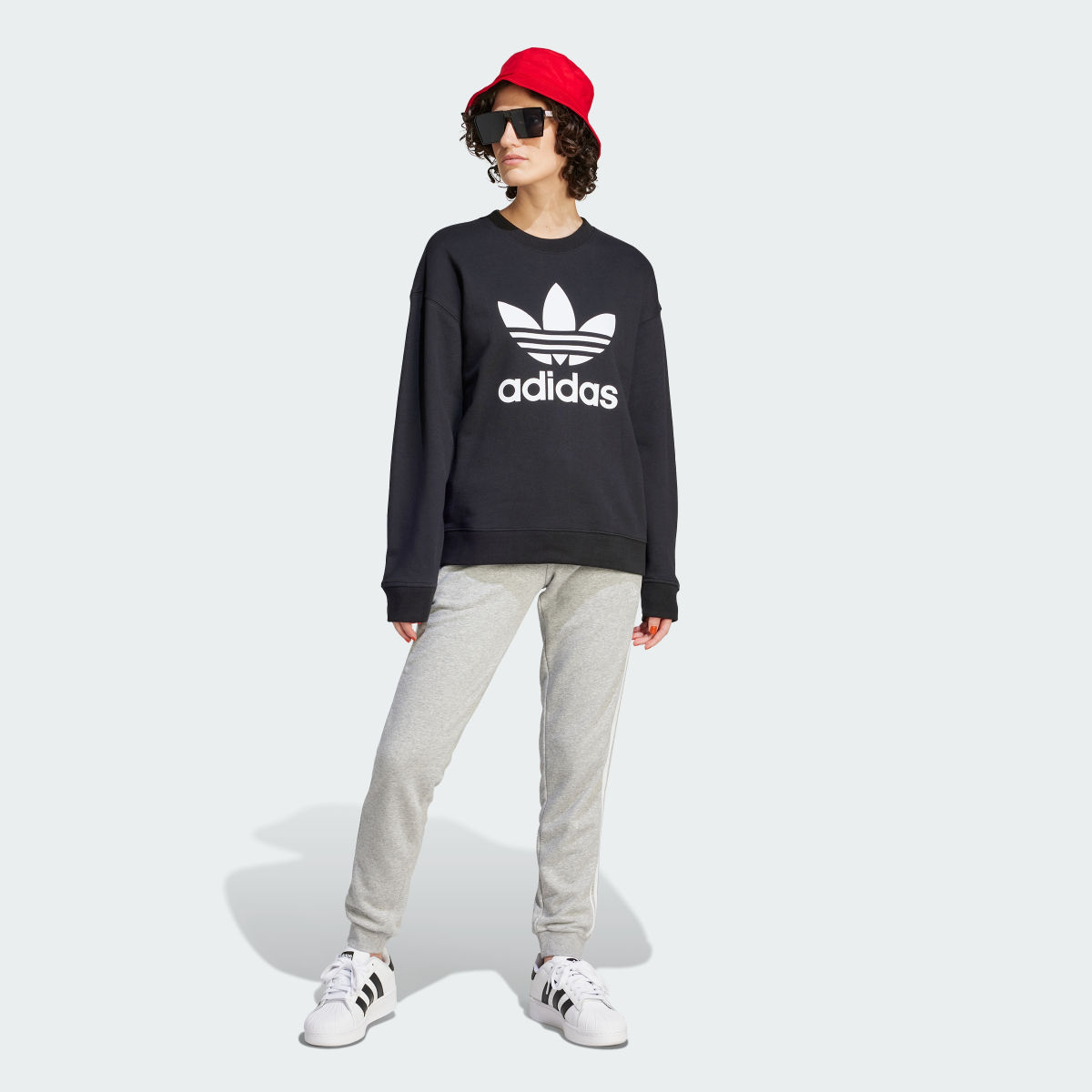 Adidas Trefoil Crew Sweatshirt. 4