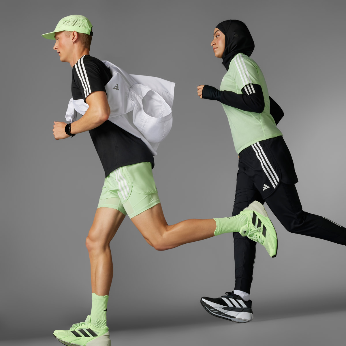 Adidas Own the Run 3-Stripes 2-in-1 Shorts. 4