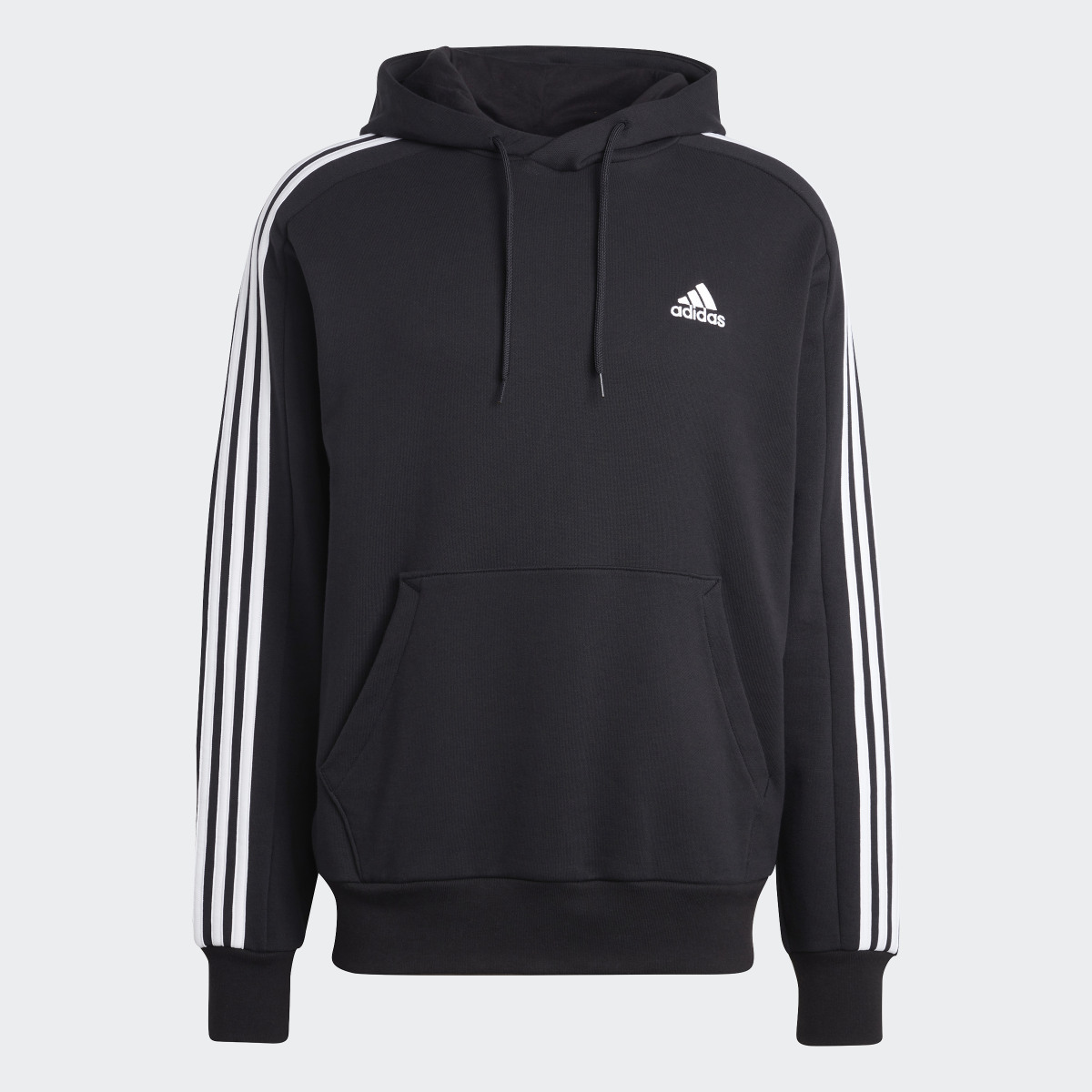 Adidas Essentials French Terry 3-Stripes Hoodie. 6