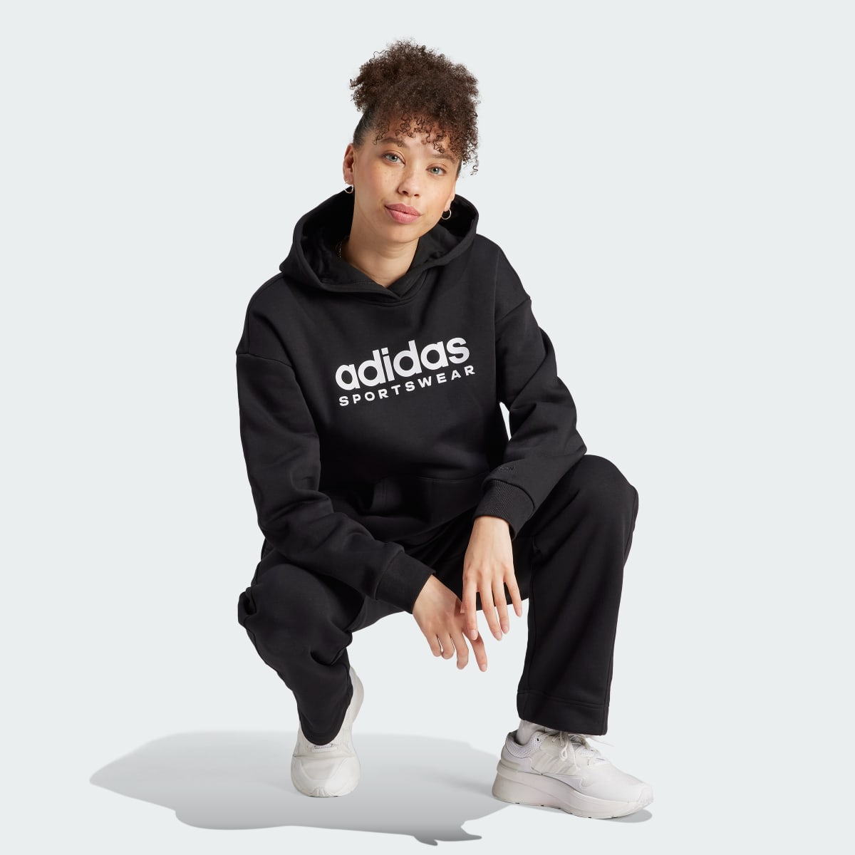 Adidas All SZN Fleece Graphic Hoodie. 4