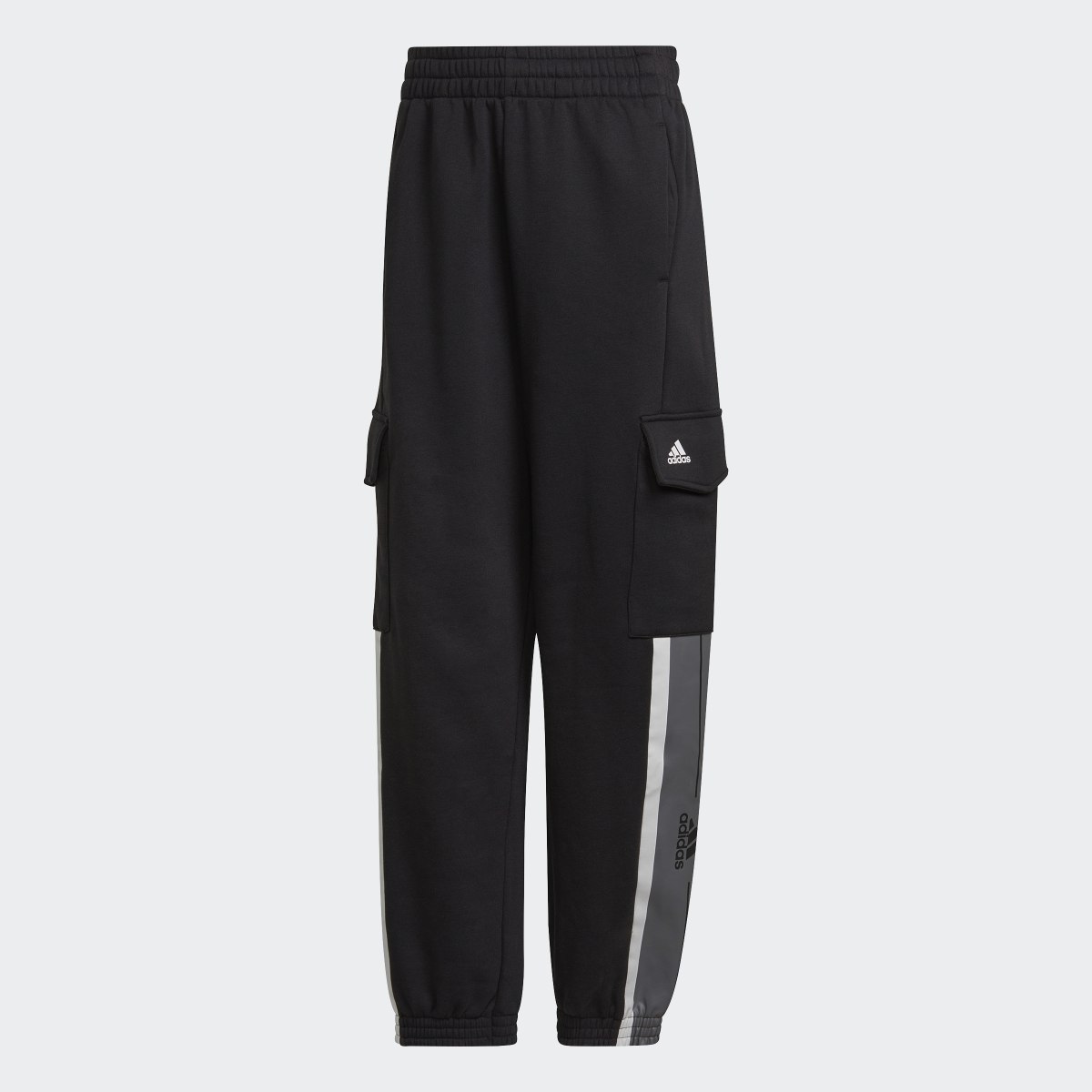 Adidas Essentials Pin Stripe Block Fleece Cargohose. 4