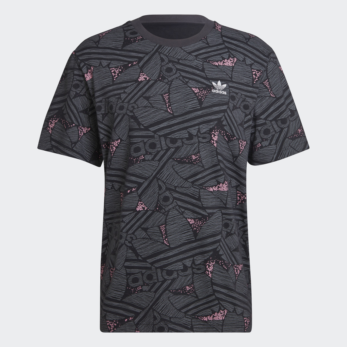 Adidas Rekive Trefoil Allover Print T-Shirt. 6