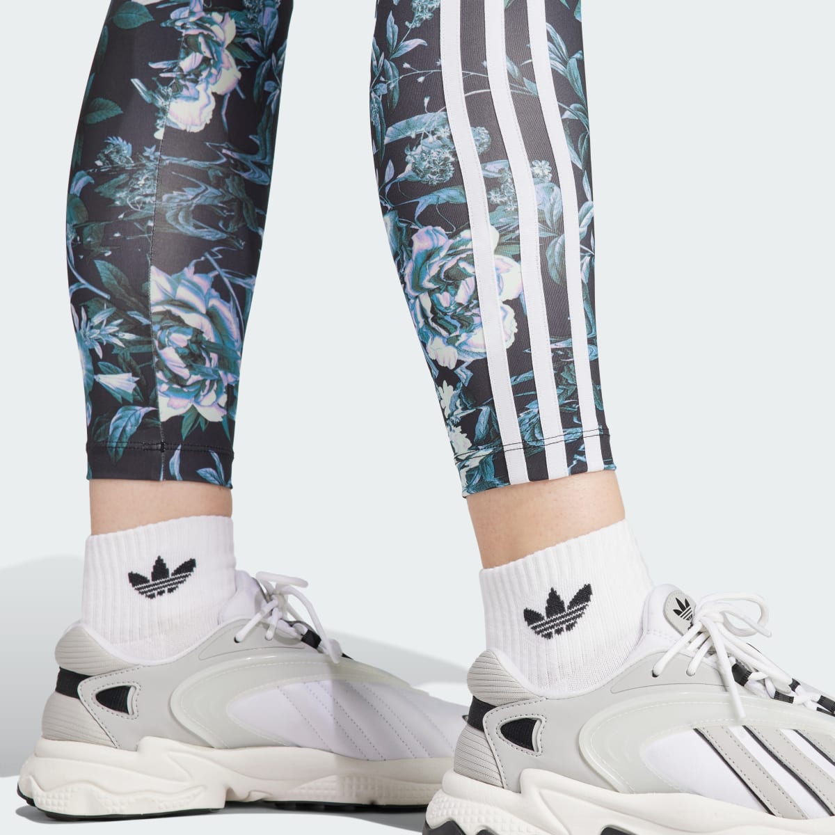 Adidas Allover Print Flower Leggings. 6