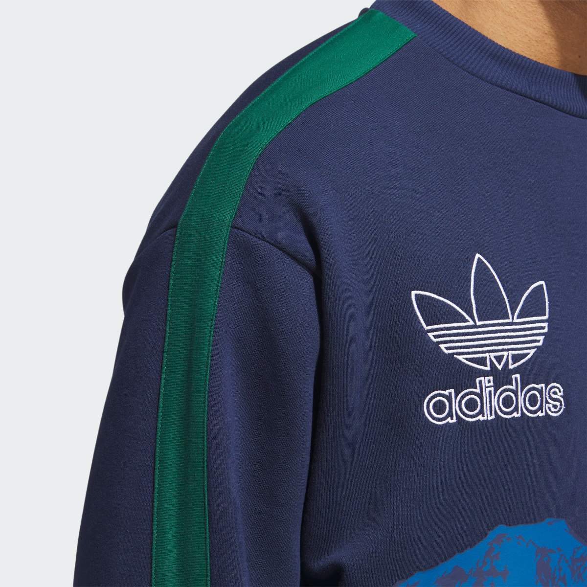 Adidas Sky Mountain Art Crew Sweatshirt. 6