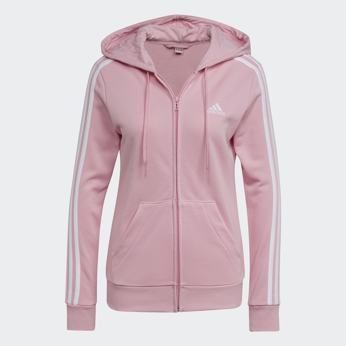 Adidas Essentials French Terry 3-Stripes Full-Zip Hoodie. 5