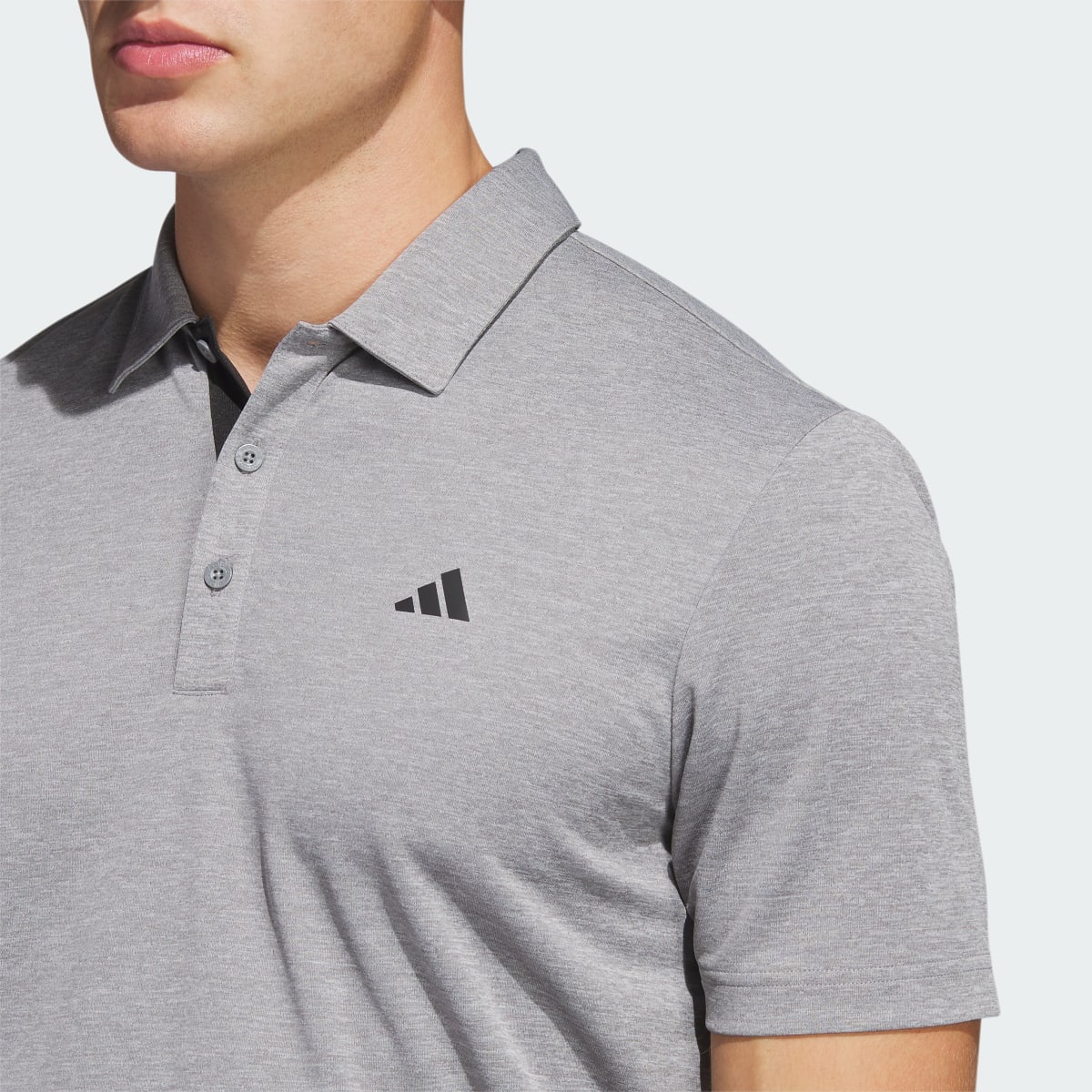 Adidas Drive Heather Golf Polo Shirt. 6