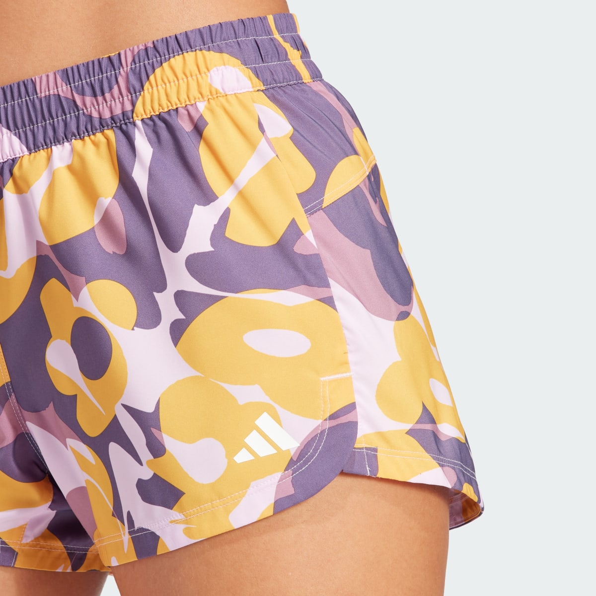 Adidas Pacer Train Essentials Floral-Print Woven Shorts. 5