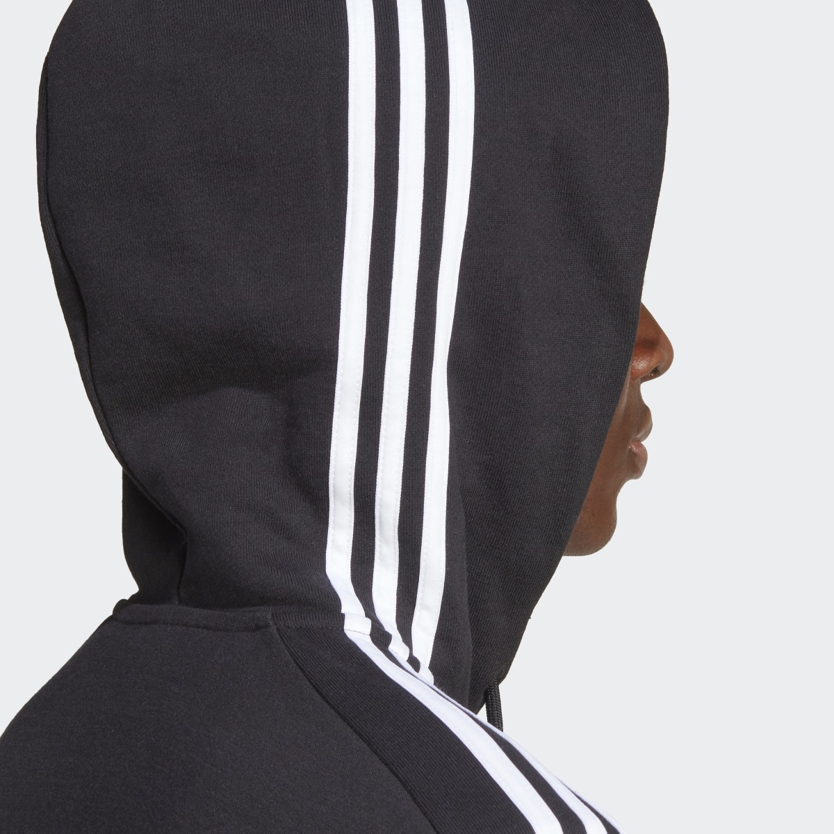 Adidas Sudadera con Gorro Essentials 3 Franjas Tela French Terry. 8