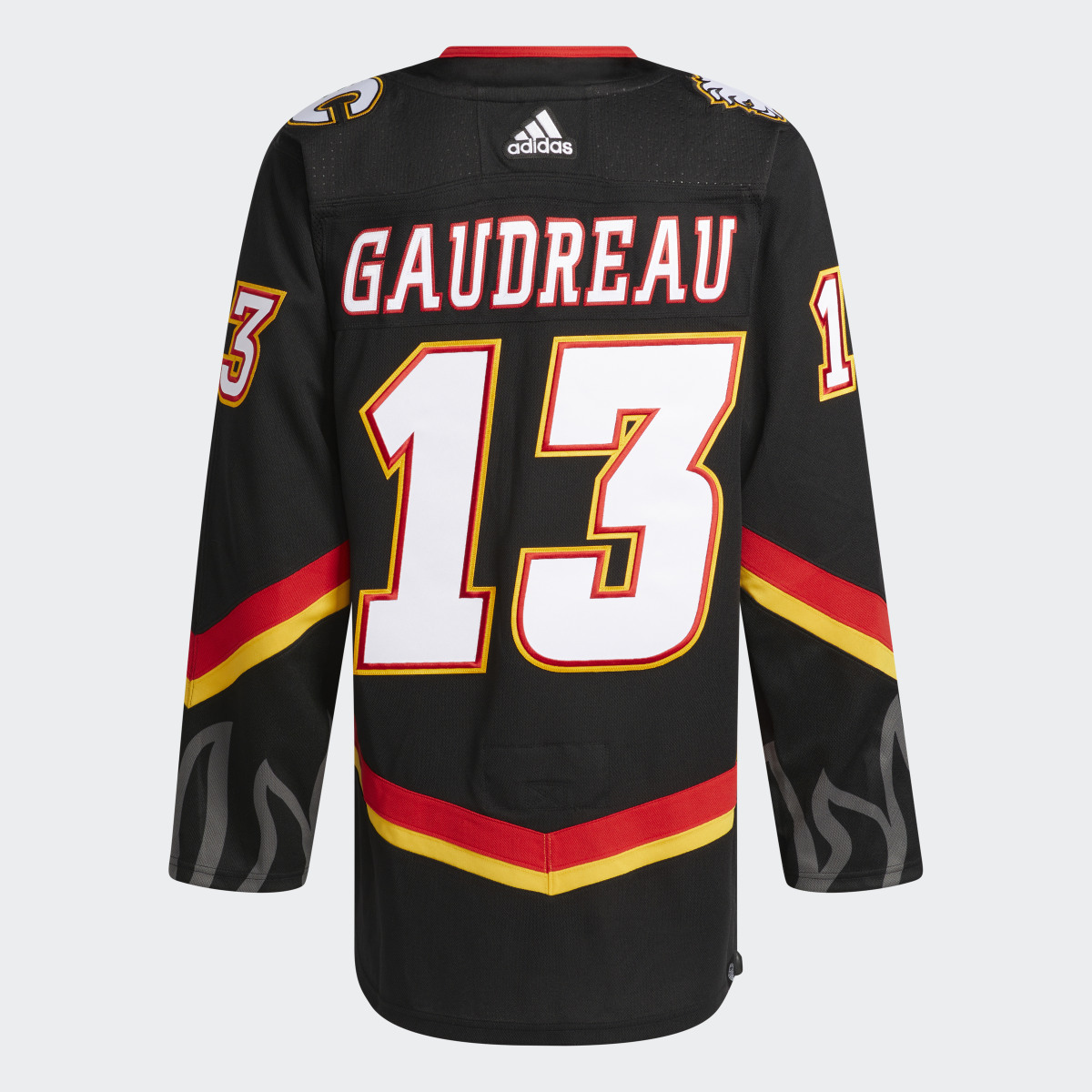 Adidas Flames Gaudreau Third Authentic Jersey. 6