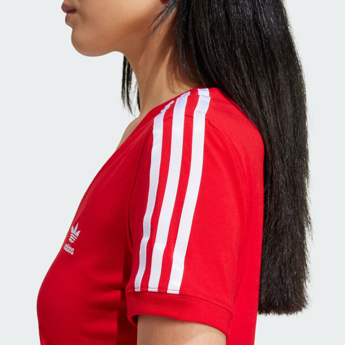 Adidas 3-Stripes V-Neck Slim Tee. 7