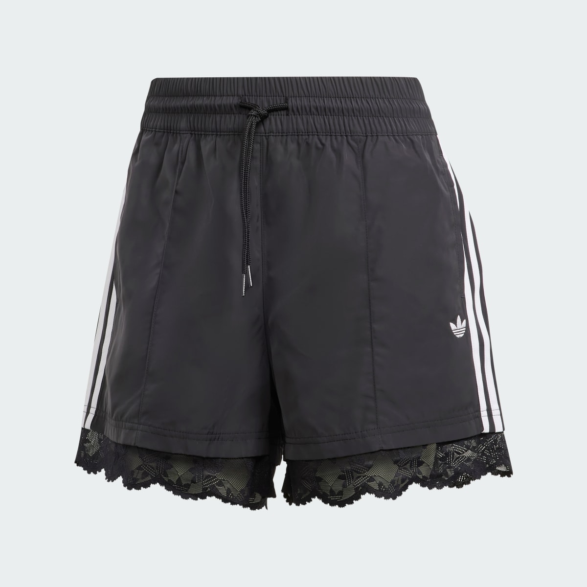 Adidas Lace Trim 3-Streifen Shorts. 4