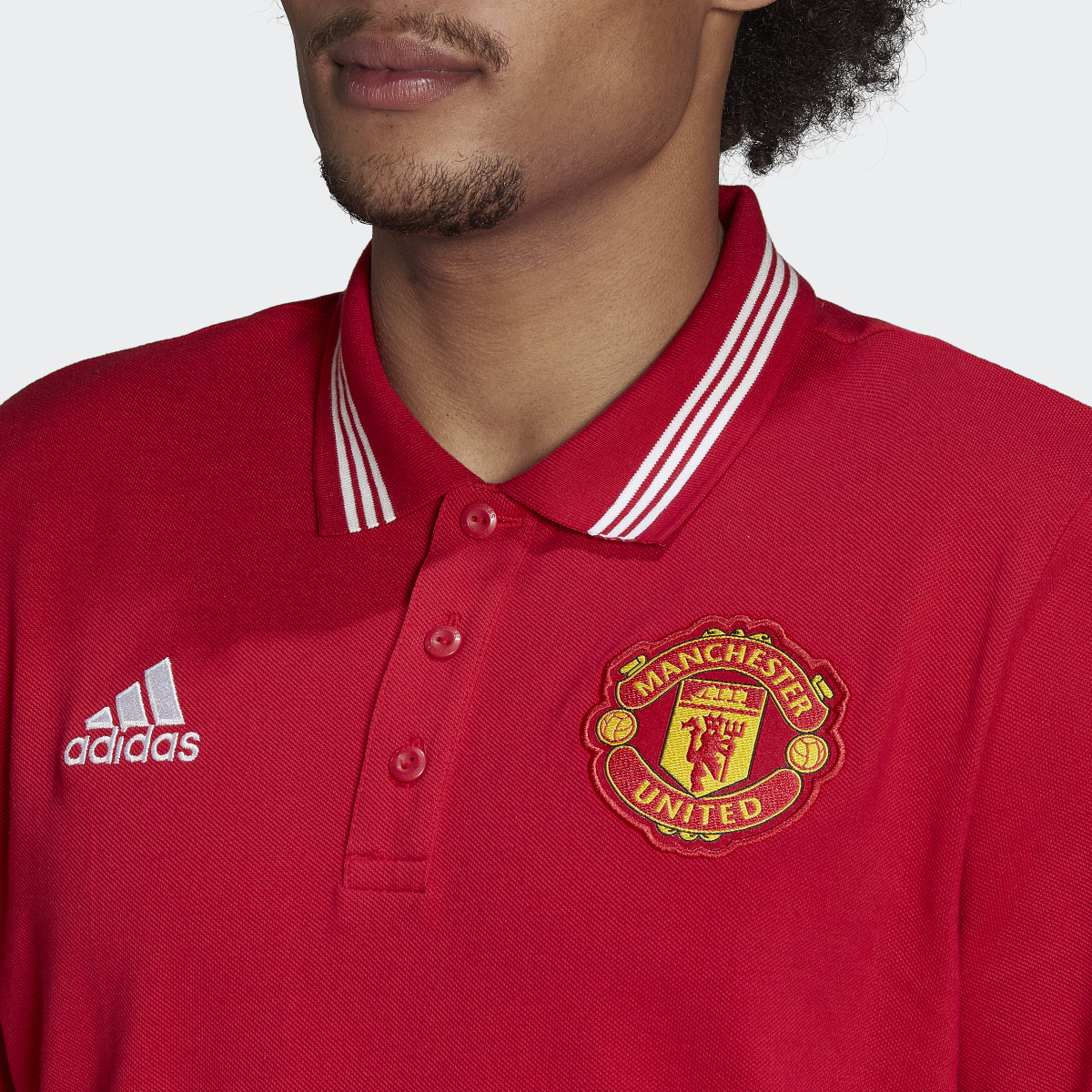 Adidas Manchester United DNA Polo Shirt. 6