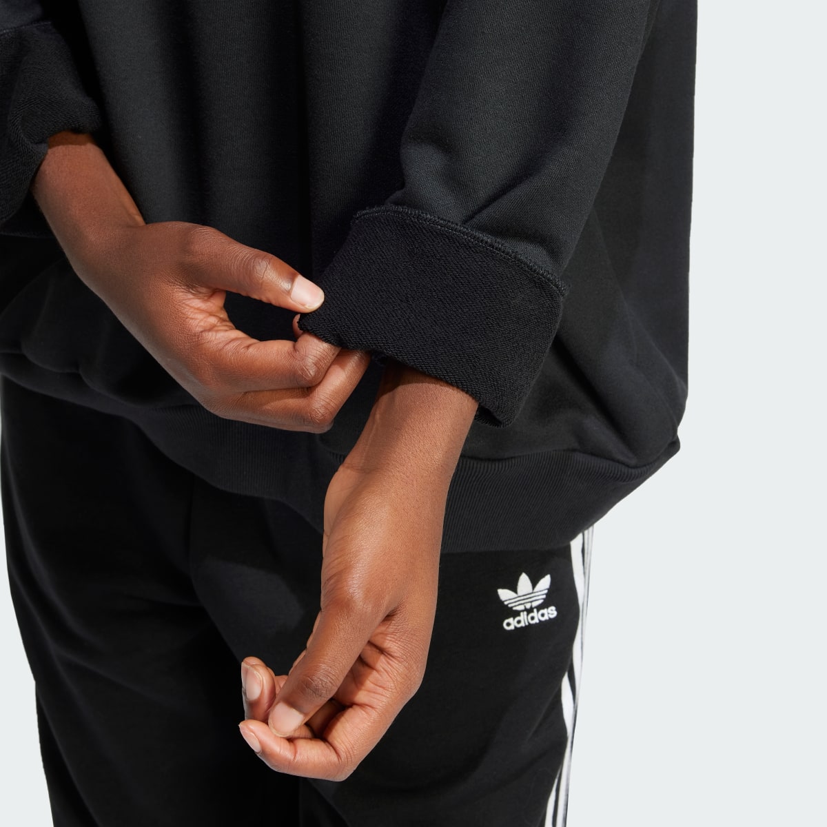 Adidas Sweat-shirt à capuche oversize Trèfle. 7