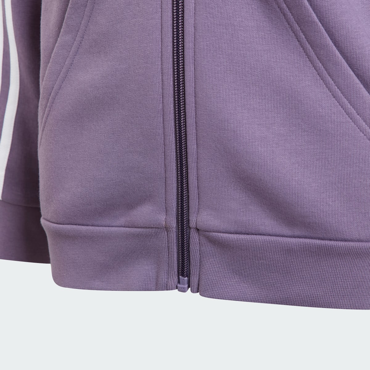 Adidas Essentials 3-Stripes Fleece Full-Zip Hoodie. 5