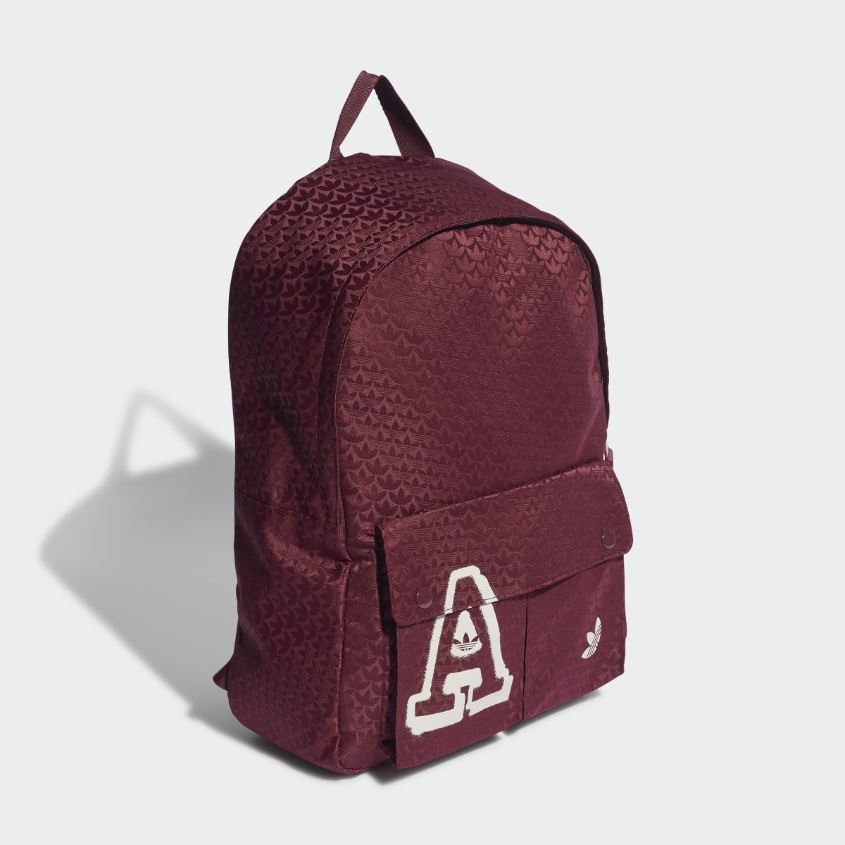 Adidas Trefoil Jacquard Monogram Backpack. 4