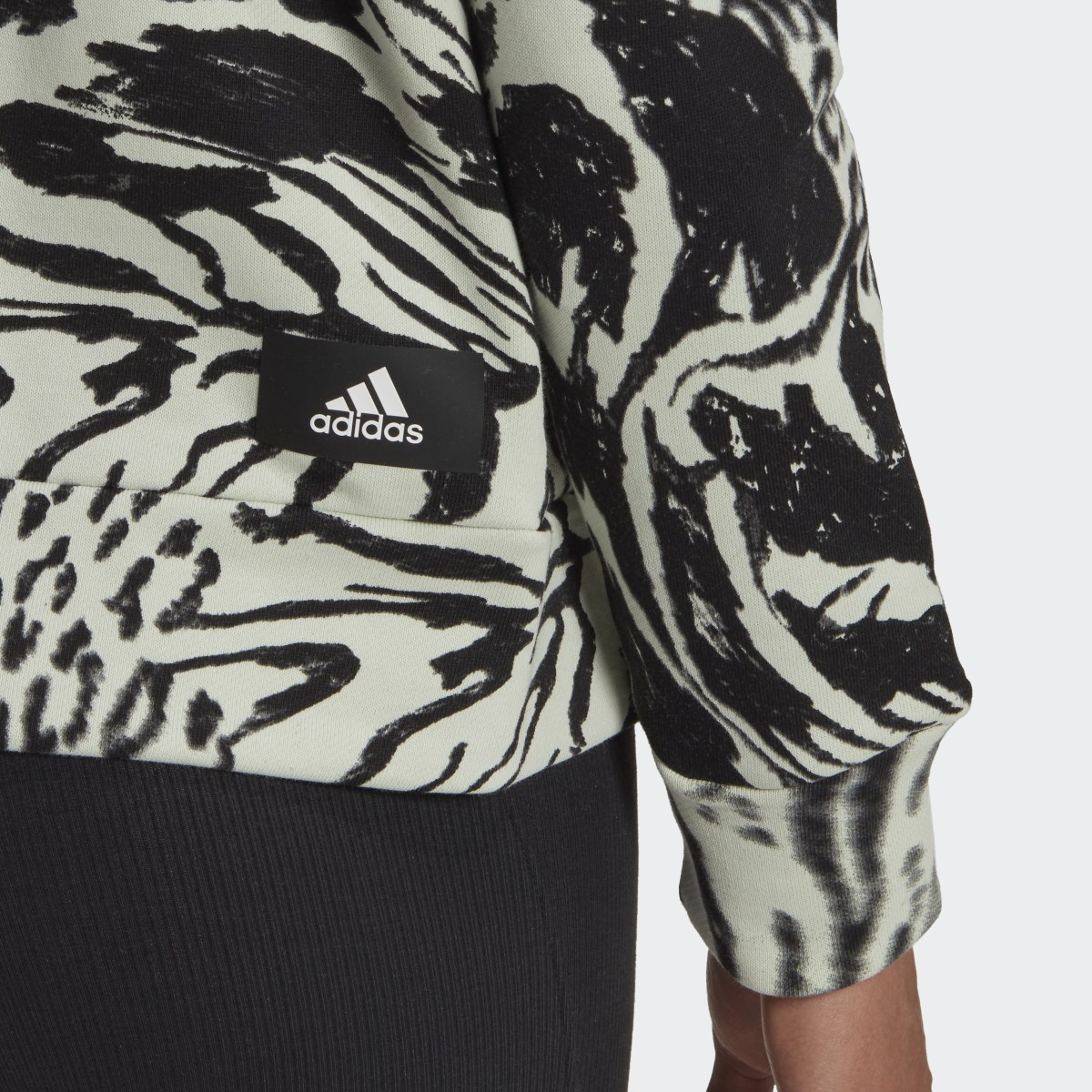 Adidas Future Icons Animal Print Hoodie. 7