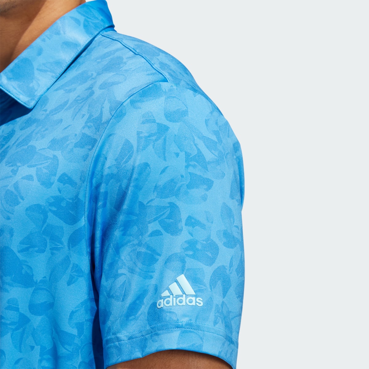 Adidas Prisma-Print Golf Polo Shirt. 7