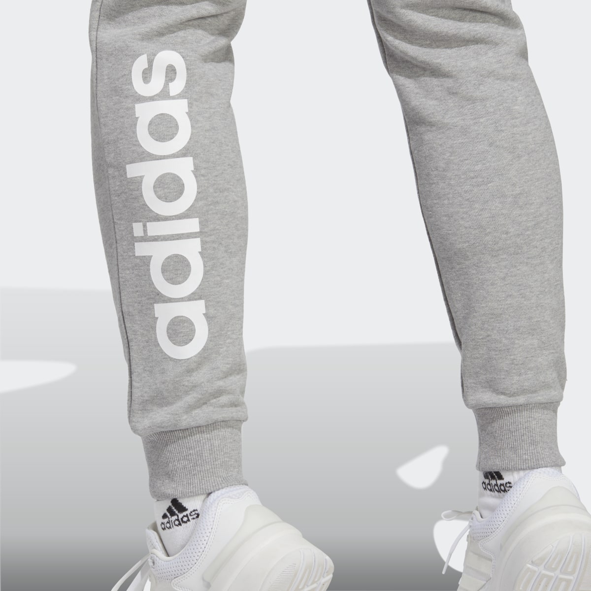 Adidas Essentials Linear French Terry Cuffed Joggers. 6