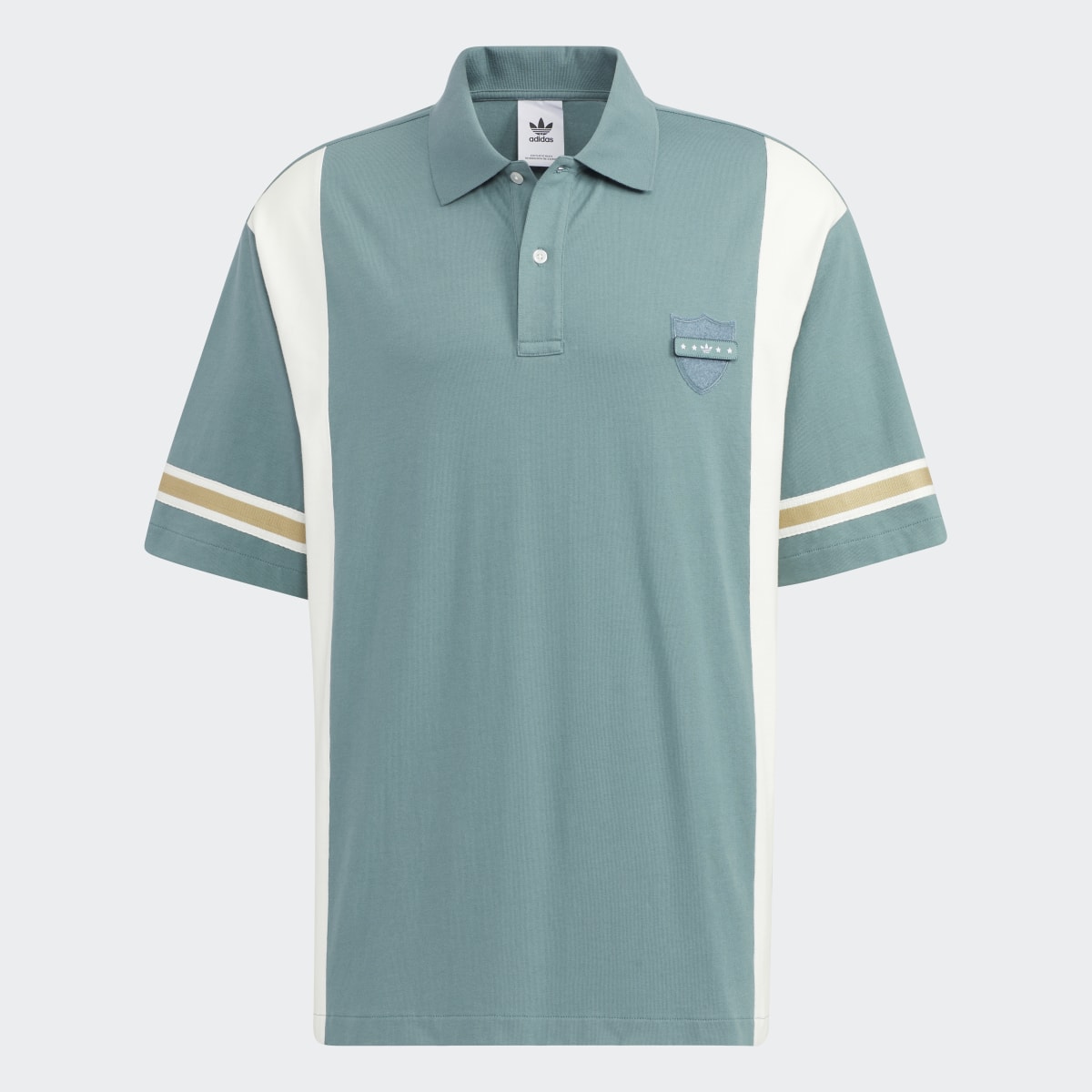 Adidas Modern Collegiate Short Sleeve Polo Shirt. 5
