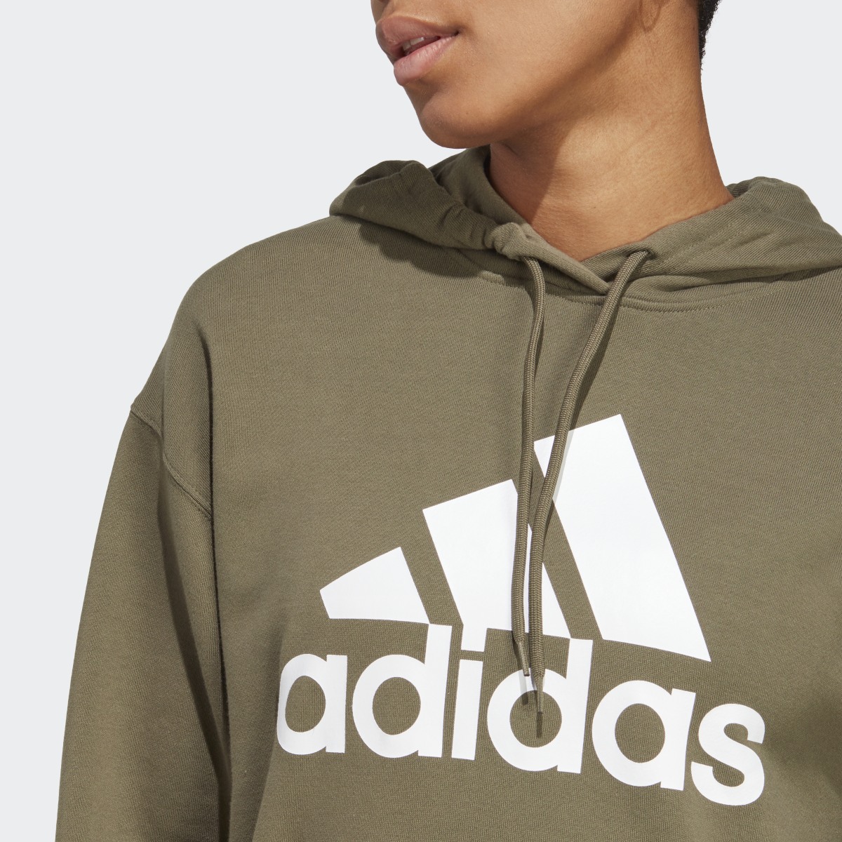 Adidas Essentials Big Logo Oversized French Terry Hoodie. 6