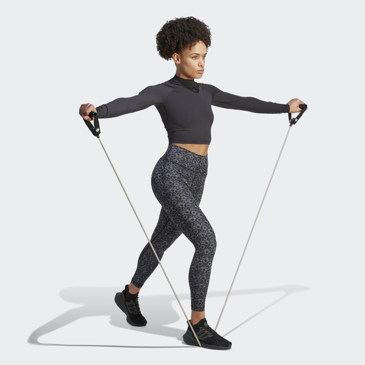 Adidas HIIT HEAT.RDY Long Sleeve Crop Tee. 5