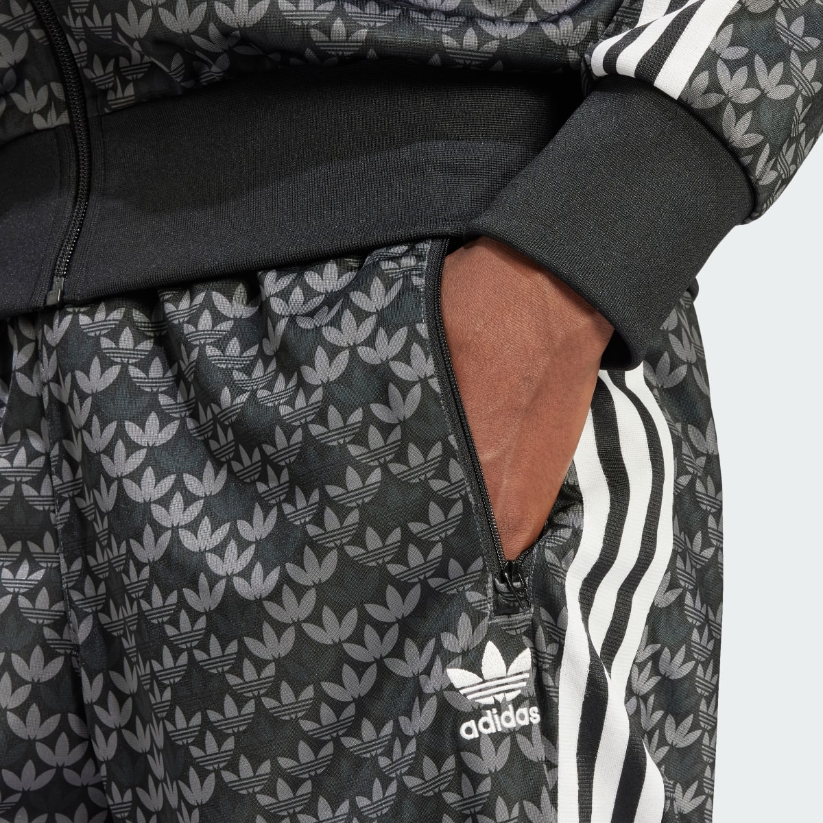 Adidas FireBird Classic Mono Track Pants. 5