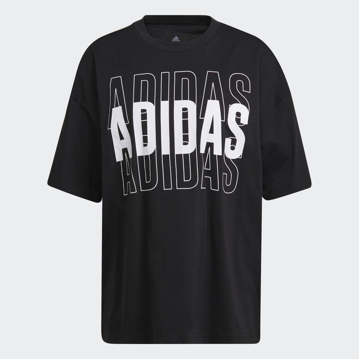 Adidas Camiseta Essentials Repeat adidas Logo Oversized. 5