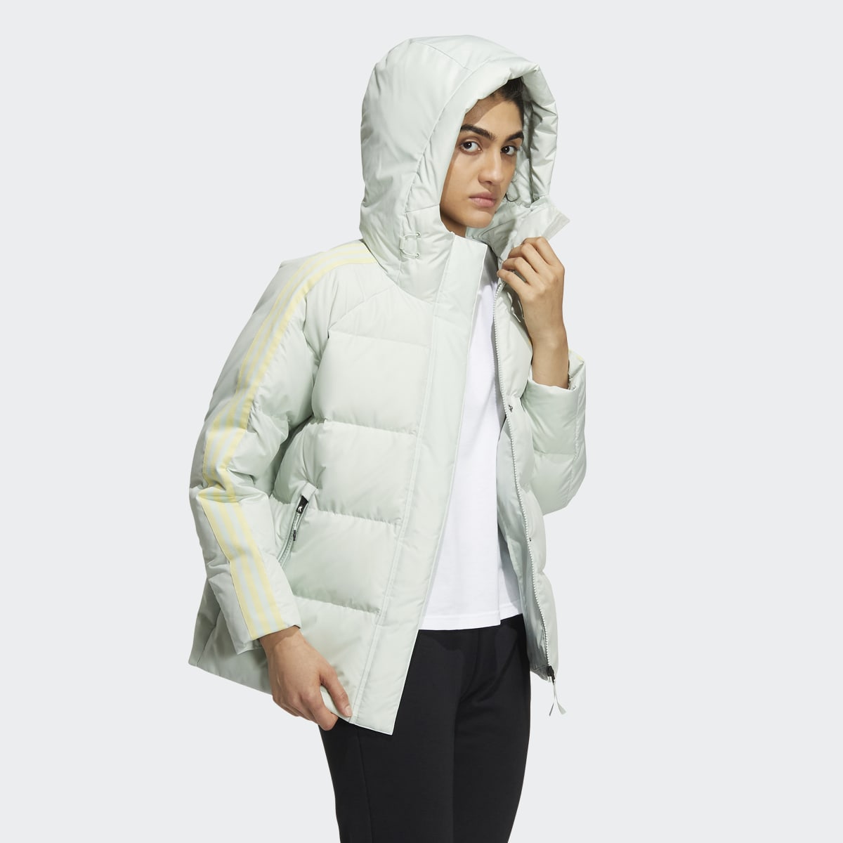 Adidas 3-Stripes Puffy Down Jacket. 4