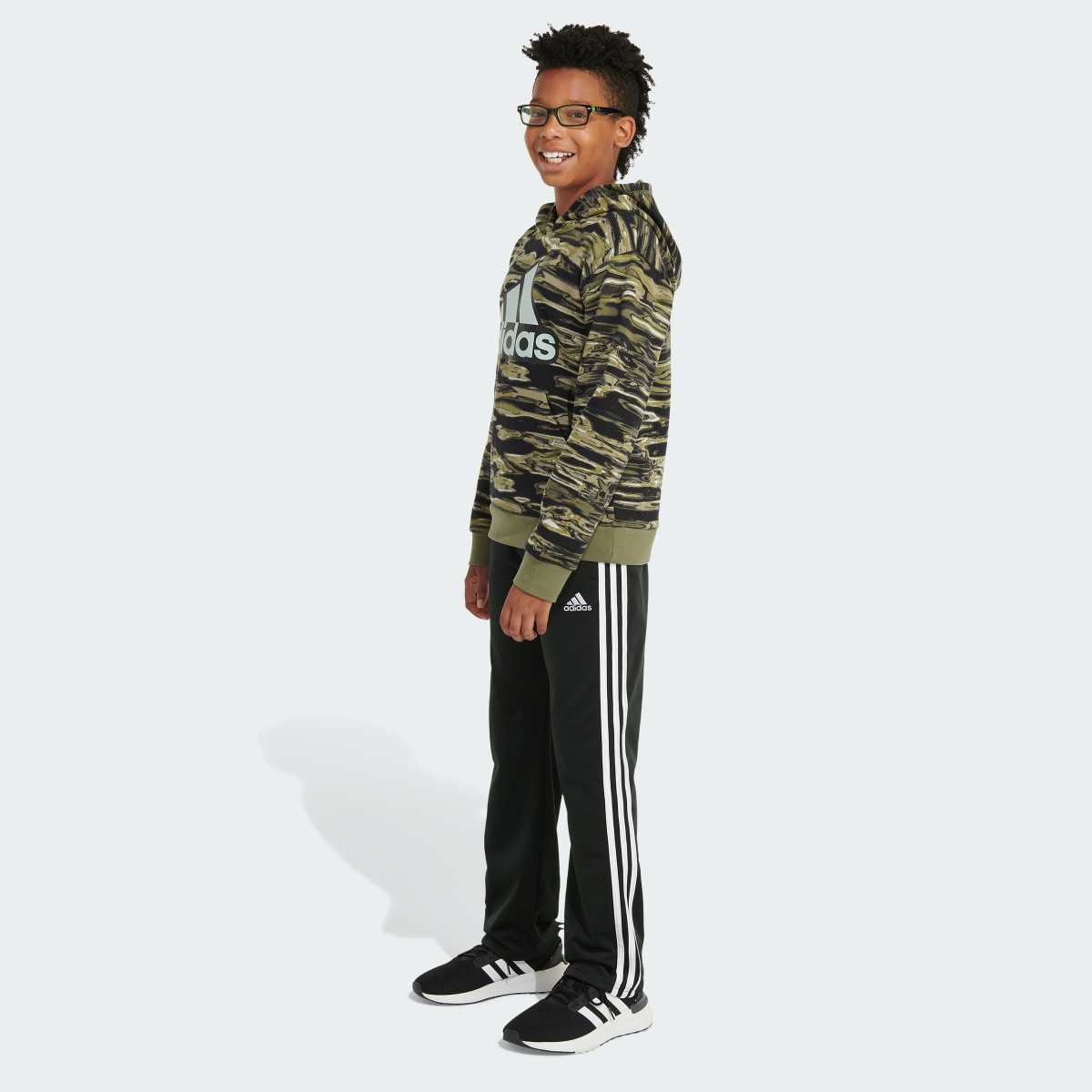 Adidas Long Sleeve Liquid Camo Printed Pullover Hoodie. 5