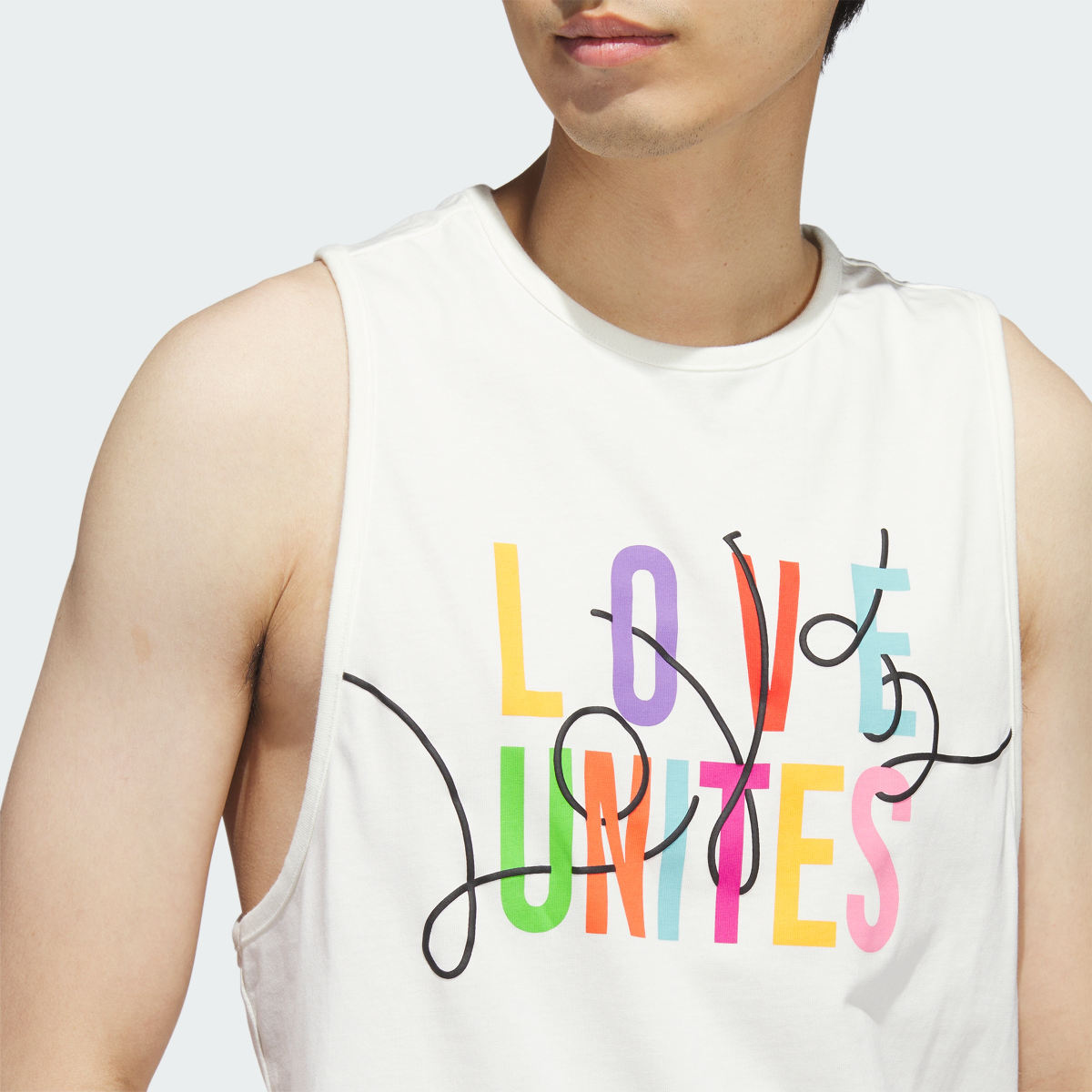 Adidas Graphic Pride Tank Top. 5