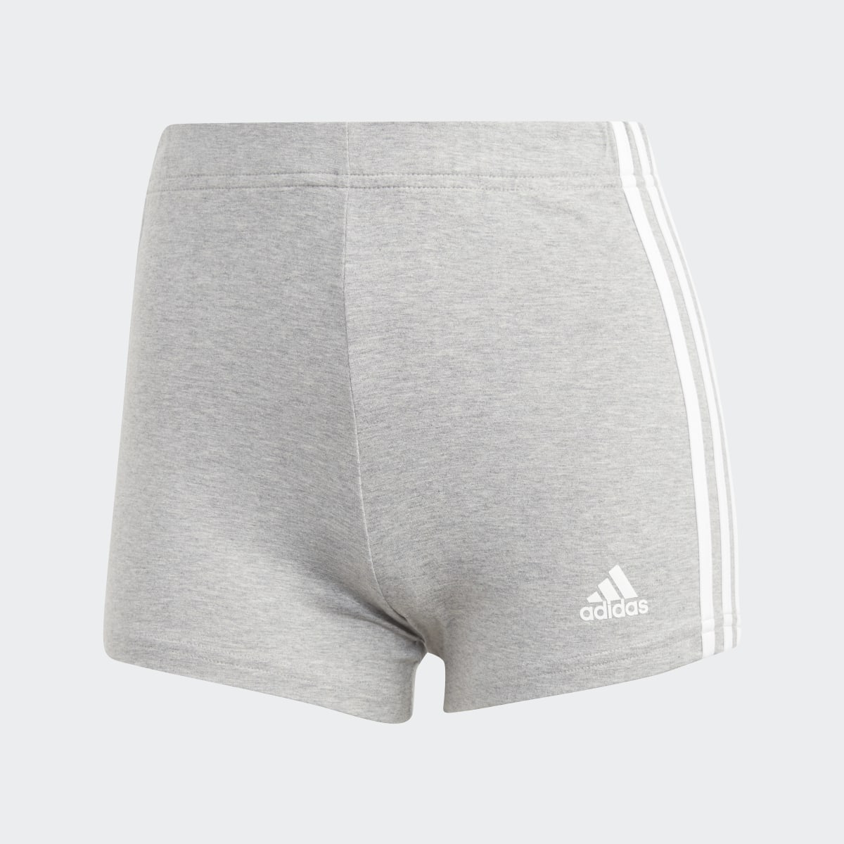 Adidas Essentials 3-Stripes Single Jersey Booty Shorts. 4