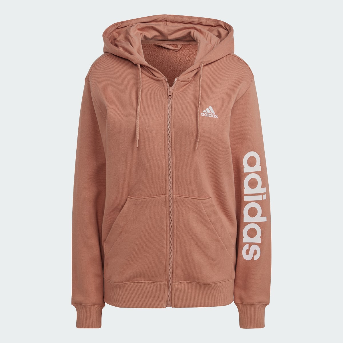 Adidas Buzo con Capucha Essentials Linear Felpa Francesa. 5