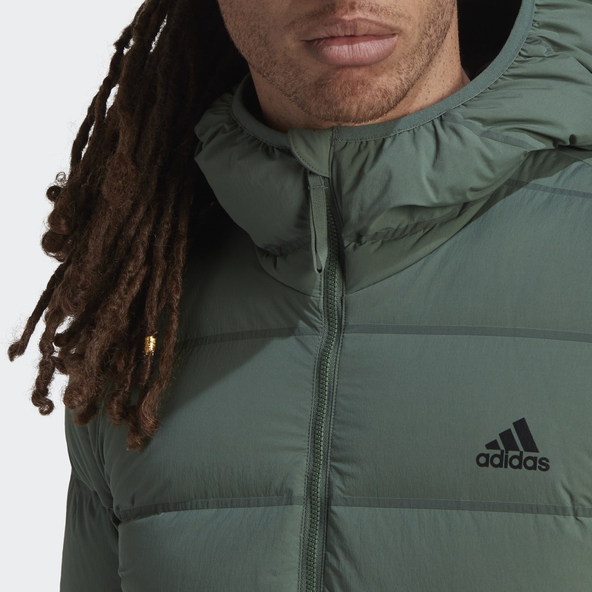 Adidas Chaqueta con capucha Helionic Soft Down. 8