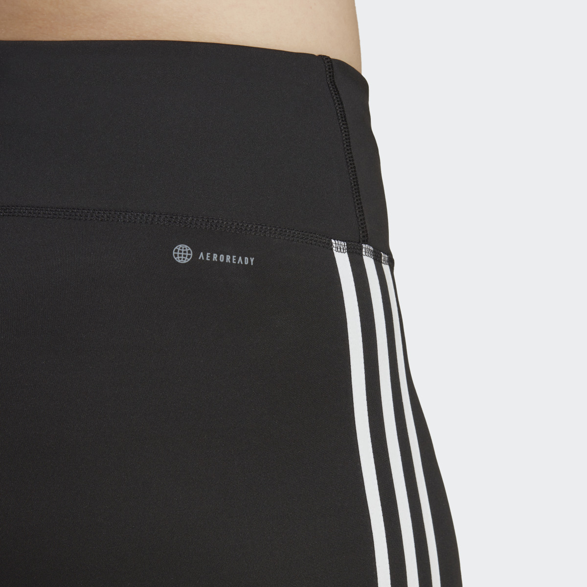 Adidas Leggings 7/8 Train Essentials 3-Stripes High-Waisted (Curvy). 5