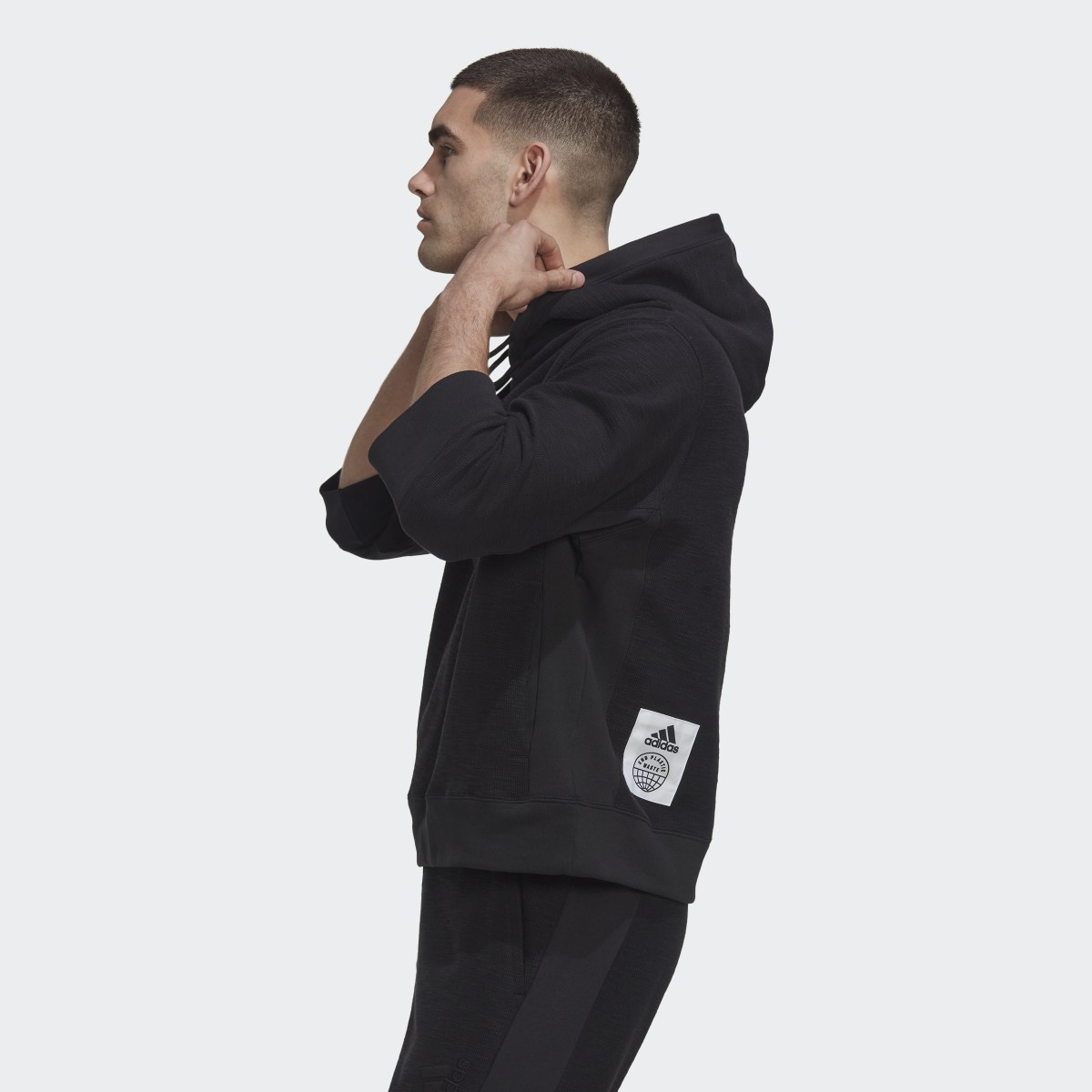 Adidas Reversed French Terry Hoodie (Gender Neutral). 4