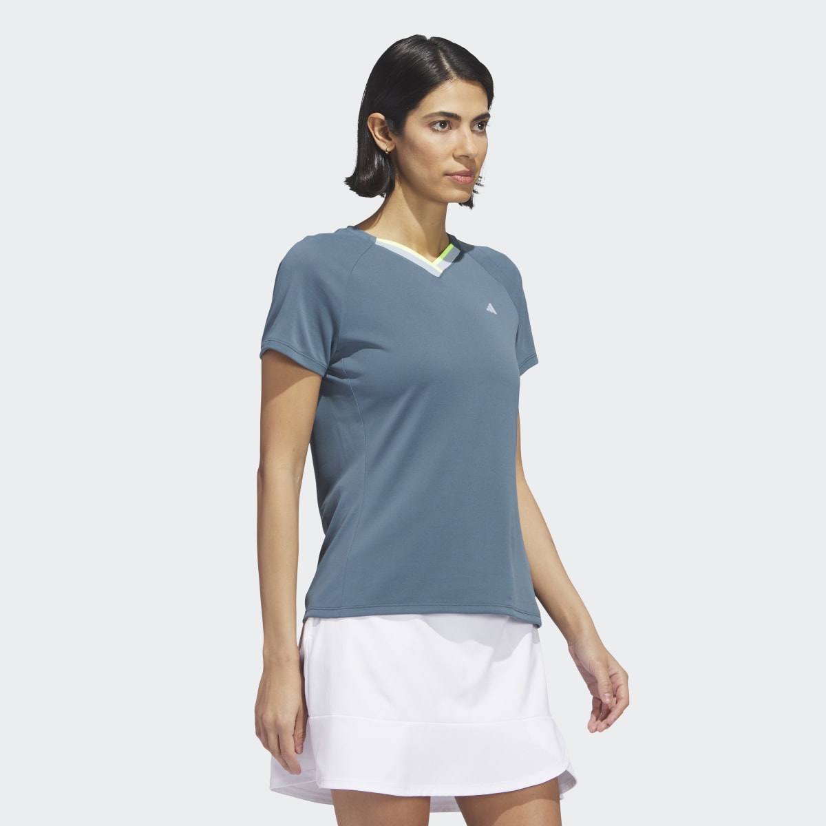 Adidas Ultimate365 Tour HEAT.RDY V-Neck Golf Top. 4