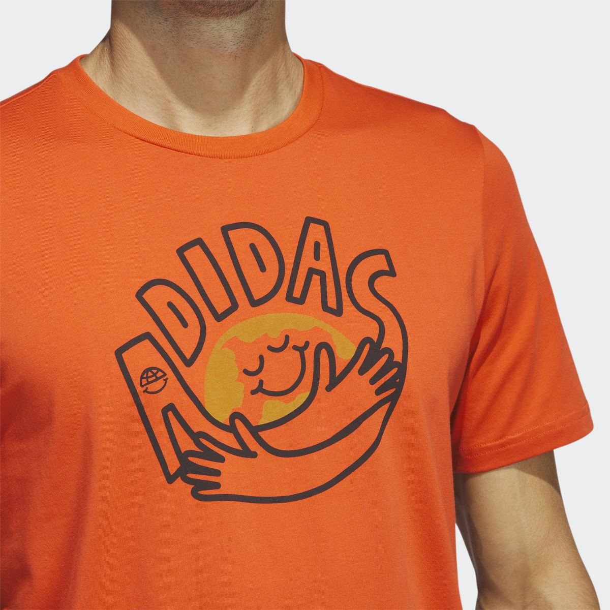 Adidas Change Through Sports Earth Graphic T-Shirt. 6