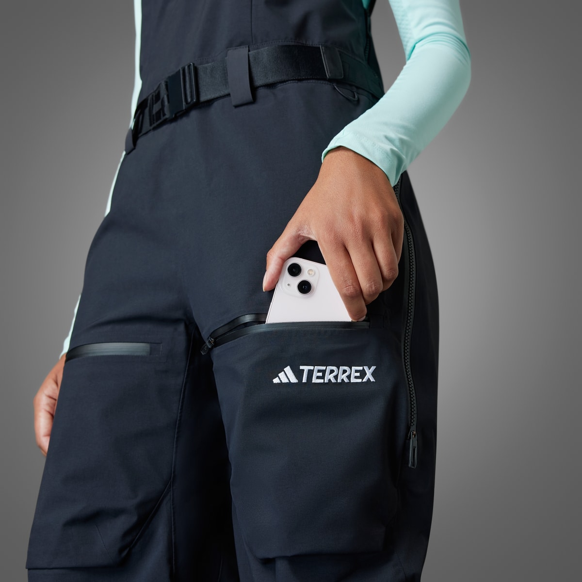 Adidas PANTALON À BRETELLES 3 COUCHES TERREX TECHROCK GORE-TEX. 5