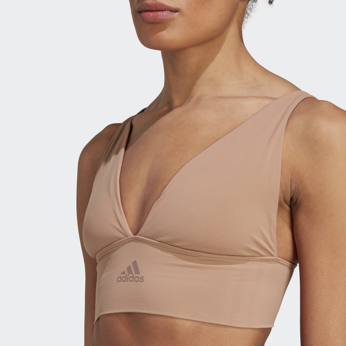 Adidas Active Seamless Micro Stretch Long Line Plunge Bra Underwear. 7