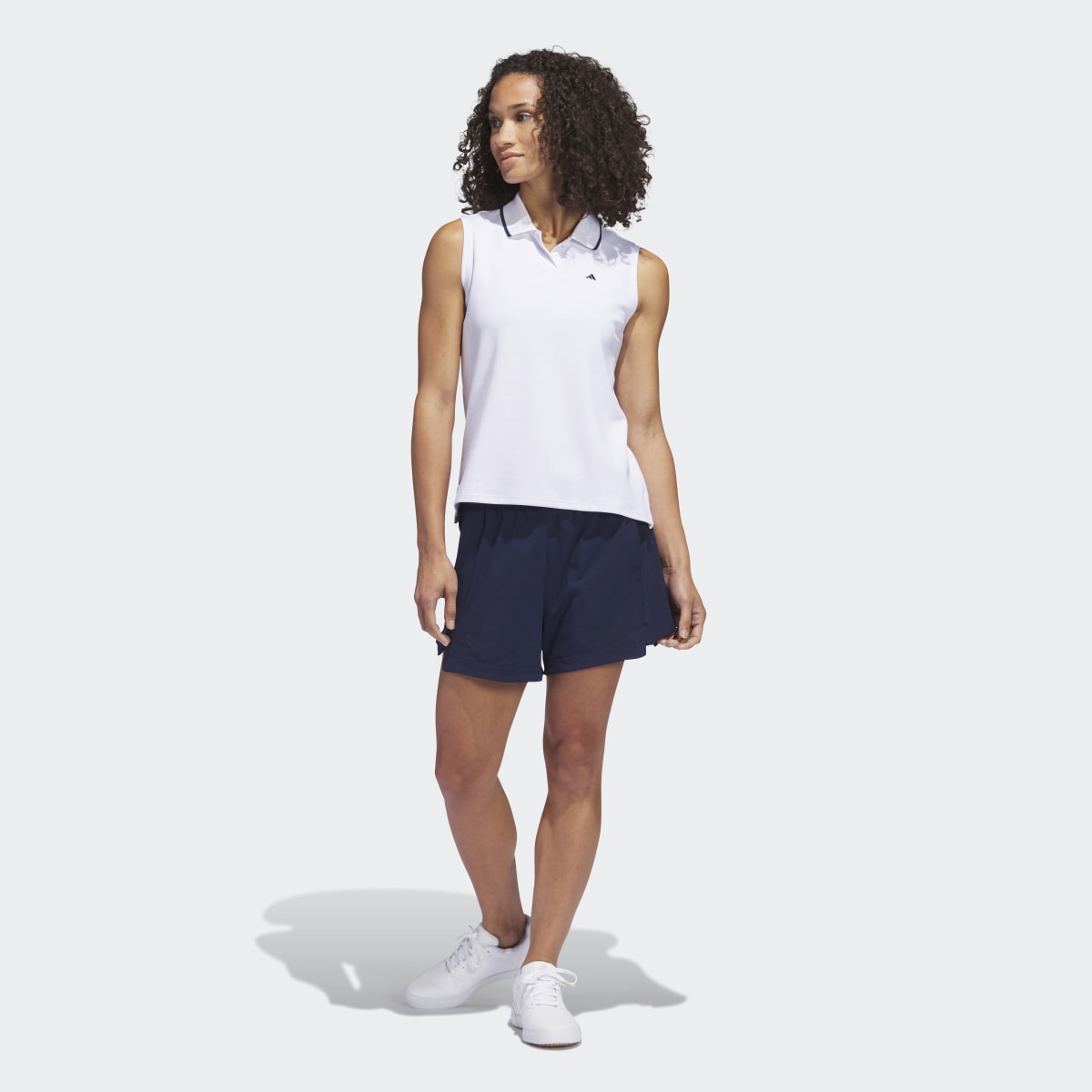 Adidas Go-To Piqué Sleeveless Golf Polo Shirt. 7