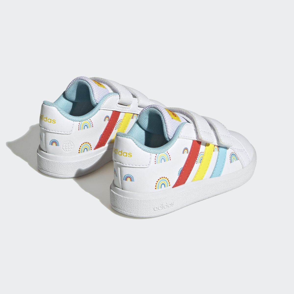 Adidas Grand Court Sustainable Lifestyle Court Two-Strap Hook-and-Loop Shoes. 6